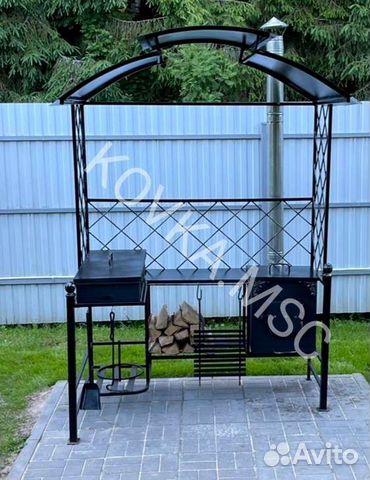 Мангал с крышей