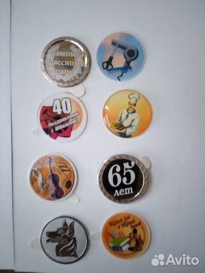 Вкладыши, ленты, колодки, коробки для медалей и др