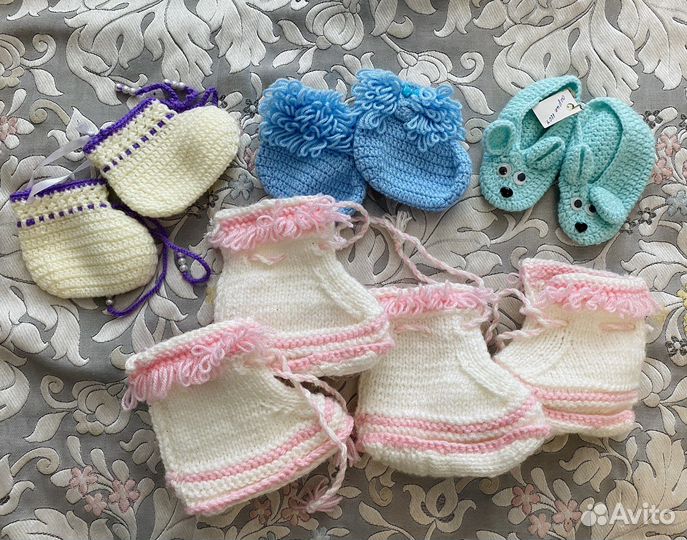 Пинетки вязанные