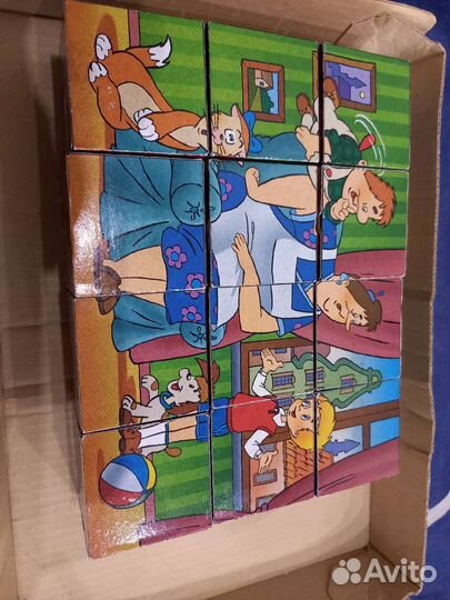 Кубики деревянные