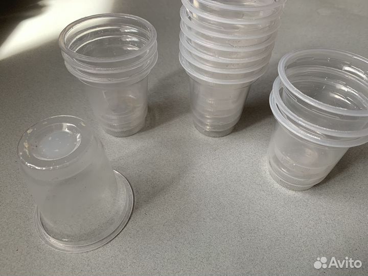 Пластиковые стаканы Баночки для рассады Горшки