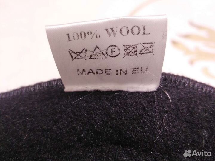Берет черный женский шерсть 100