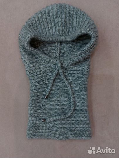 Шапка шлем вязаная