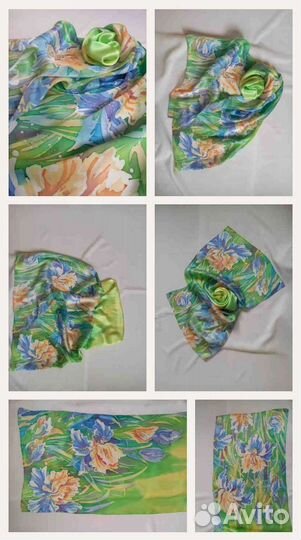 Платок шелковый батик