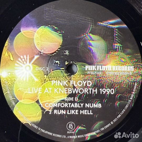 Pink Floyd – Live AT Knebworth 1990 2LP (Германия)