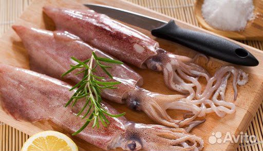 Щупальца кальмара свежемороженые