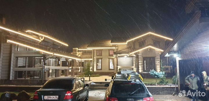 Архитектурная подсветка зданий, домов, коттеджей