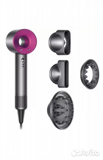 Фен Dyson Supersonic HD08, никель/фуксия, CN вилка