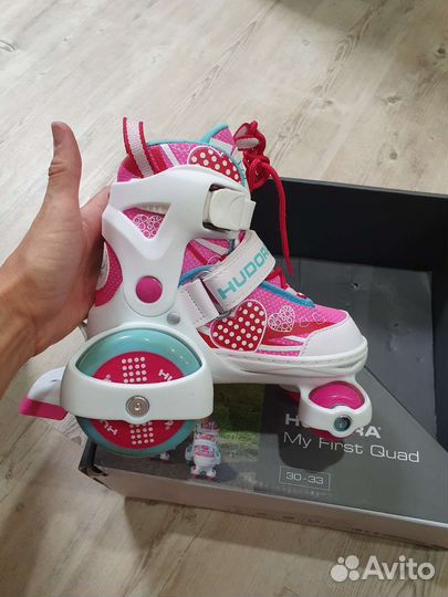 Детские раздвижные ролики-квады 30-33