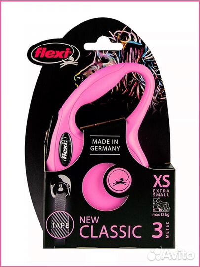 Поводок рулетка для собак flexi New Classic XS 3 m