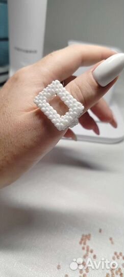 Кольцо из бисера