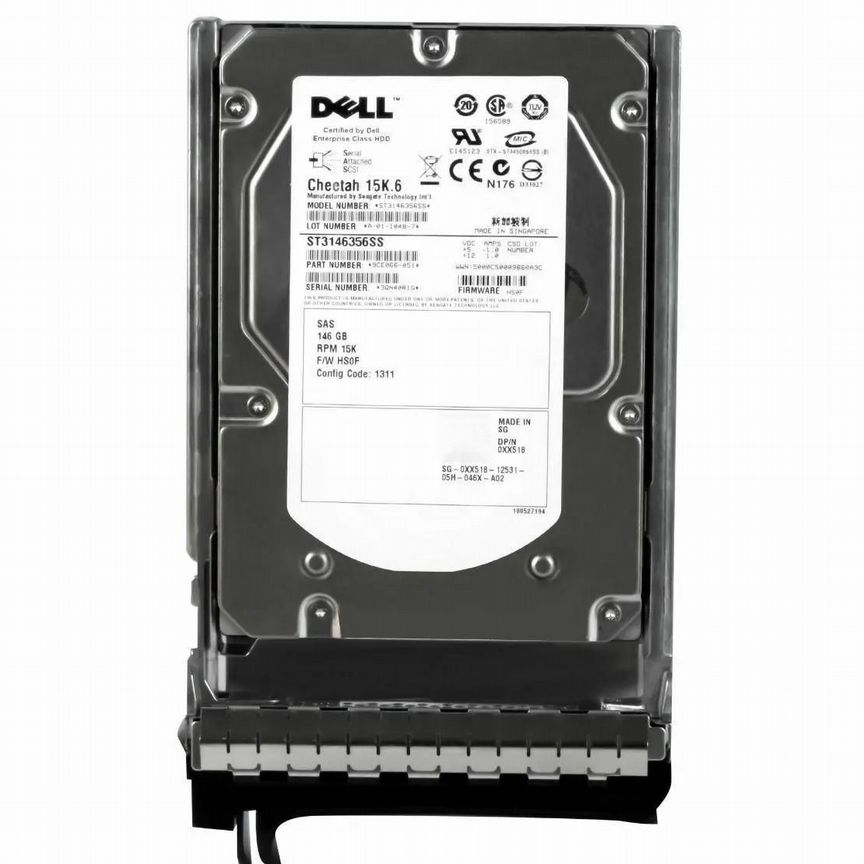 [XX518] Жесткий Диск Dell 146gb Sas 3,5" Hdd Xx518