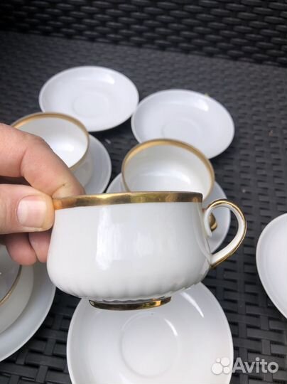 Чашки Дулёво фарфор тонкий