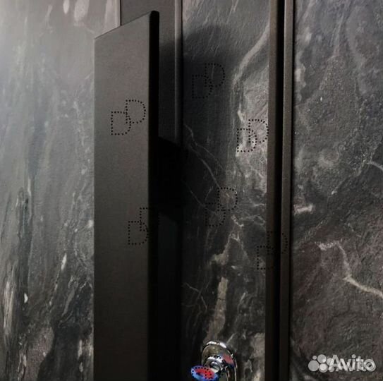 Металлическая двустворчатая дверь для дома DD-171