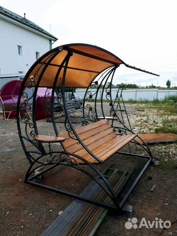 Кованая качель,Качели, качель для дачи, качель для