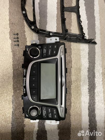 Штатная Магнитола на hyundai solaris 1