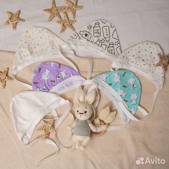 Чепчики для новорожденных