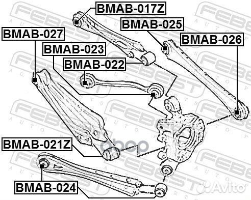 Сайленблок bmab-027 bmab-027 Febest