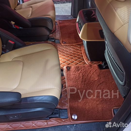 3D коврики из экокожи Kia Carnival 9 мест