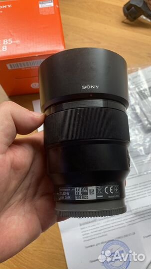 Объектив sony fe 85mm 1,8