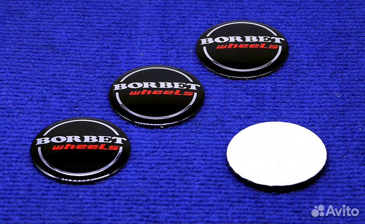 Комплект 3D наклеек диска Borbet Wheels 56 мм