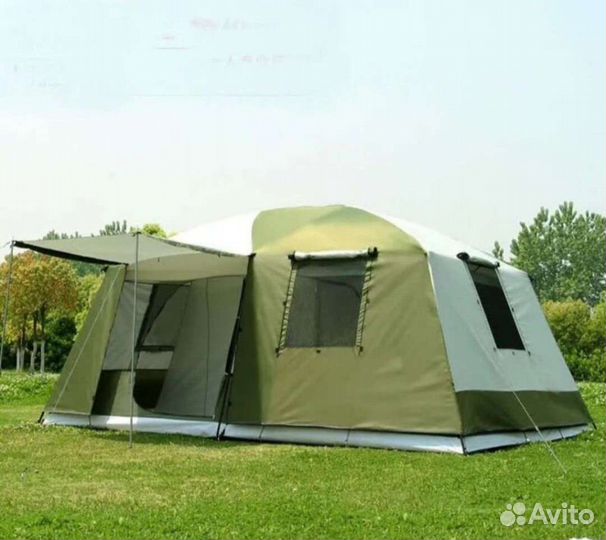 Палатка 12 местная с тамбуром Кемпинговая 5210