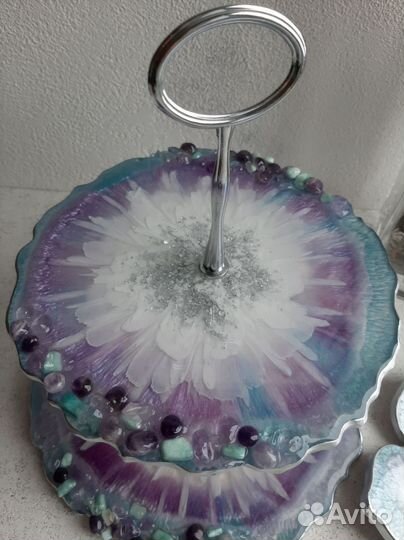 Ваза фруктовница из эпоксидной смолы