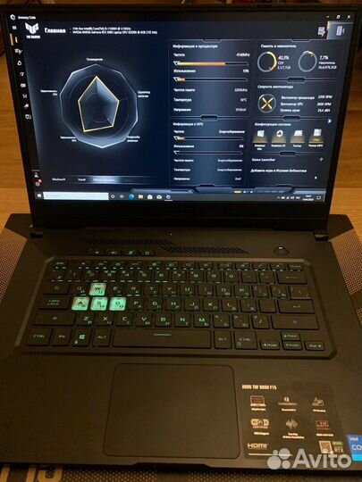Игровой Asus Tuf dash f15 (i5, RTX 3060)