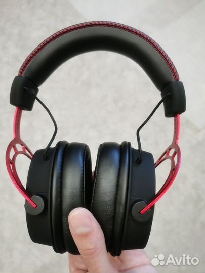 Топ наушники HyperX alfa (красные)новые и б/у