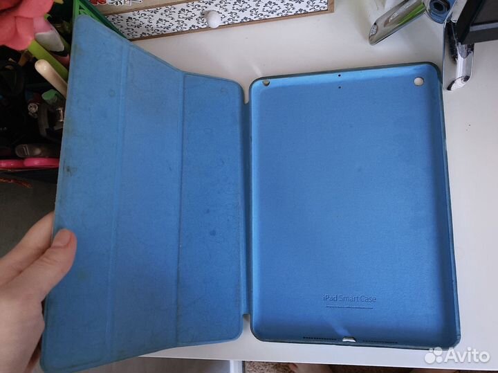 Чехол кейс голубой для iPad
