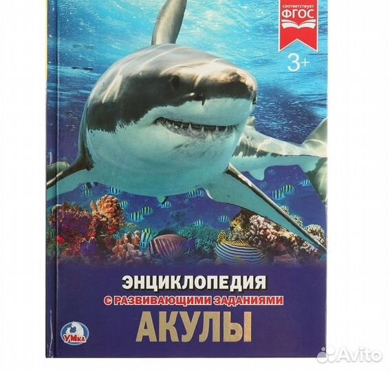 Энциклопедия с развивающими заданиями «Акулы»