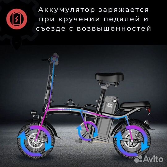Электровелосипед новый 400w