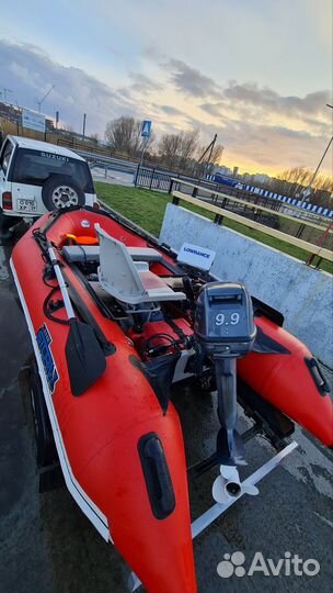 Лодка с мотром, прицепом, эхолотом полный комплект
