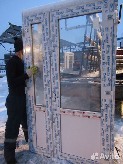 Двери алюминиевые 200х80