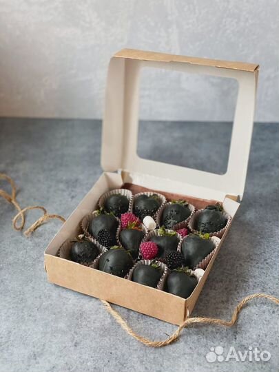 Набор клубники в шоколаде премиум, доставка