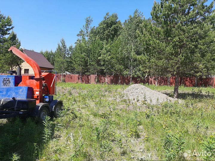 Аренда дробилки древесины, измельчитель веток