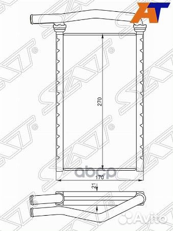 Радиатор отопителя салона mitsubishi pajero