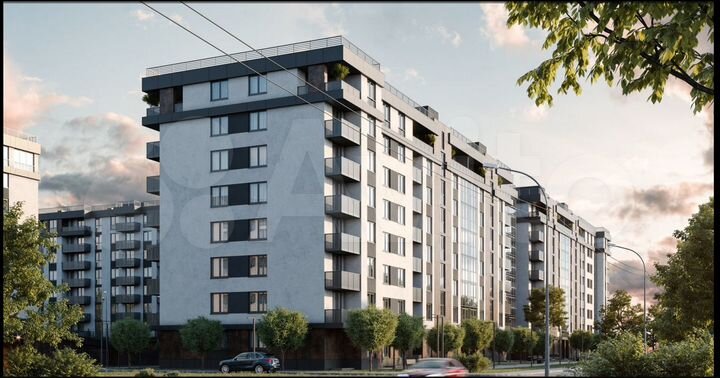 2-к. квартира, 64,6 м², 1/8 эт.