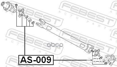 Крестовина карданного вала 27x80 AS-009 AS-009