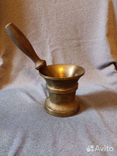 Ступка с пестиком,бронза СССР
