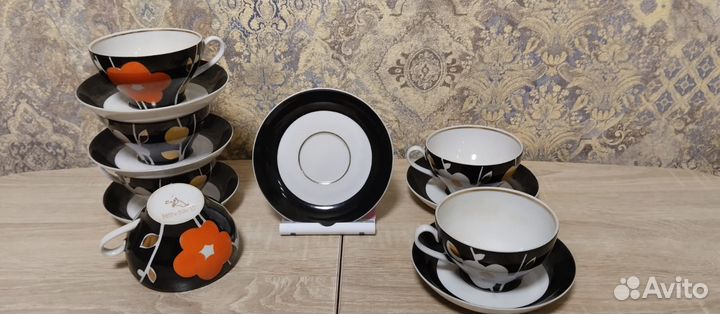 Чайная пара дулево 1960г СССР