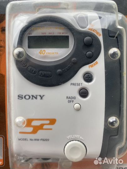 Кассетный плеер sony walkman wmfs222 S2 Sports
