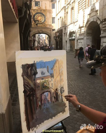 34 Большие часы Руана, кисти Анны Давыдченко