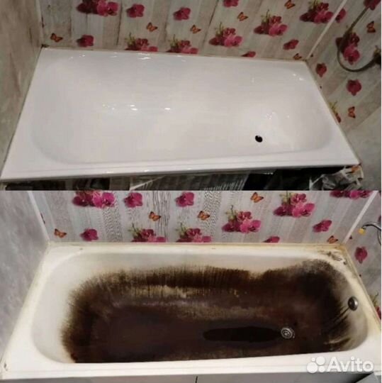 Реставрация ванн жидкий акрил/акриловый вкладыш