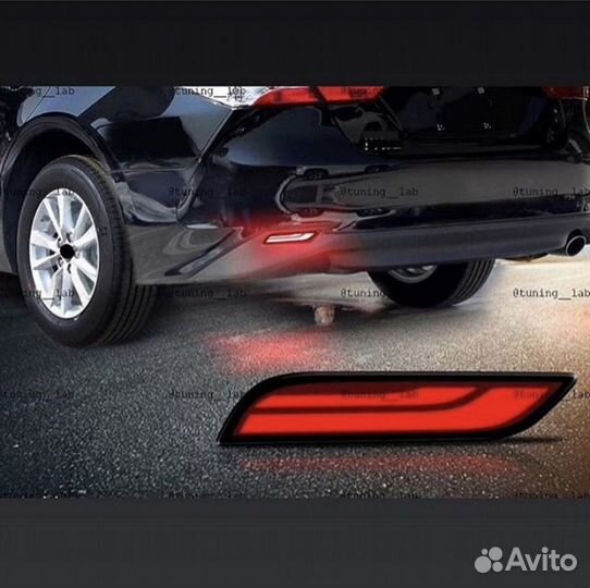 Camry 70 Фонари LED в задний бампер катафоты F2ZA7