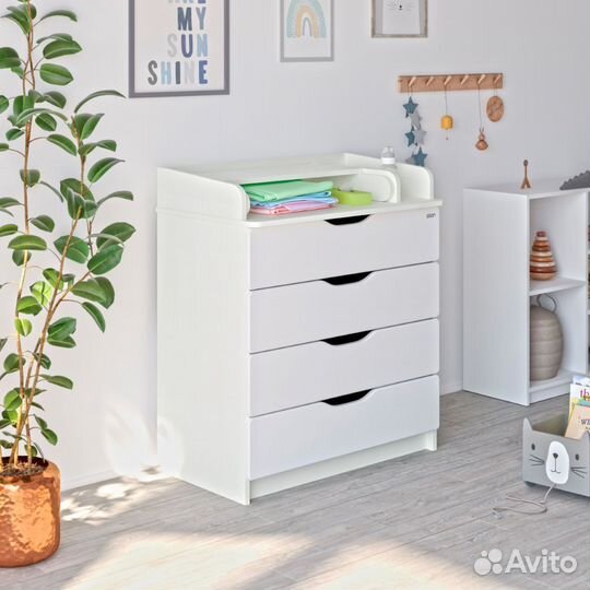 Пеленальный комод 4 ящика
