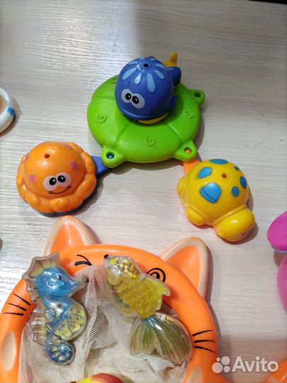 Игрушки для ванной пакетом