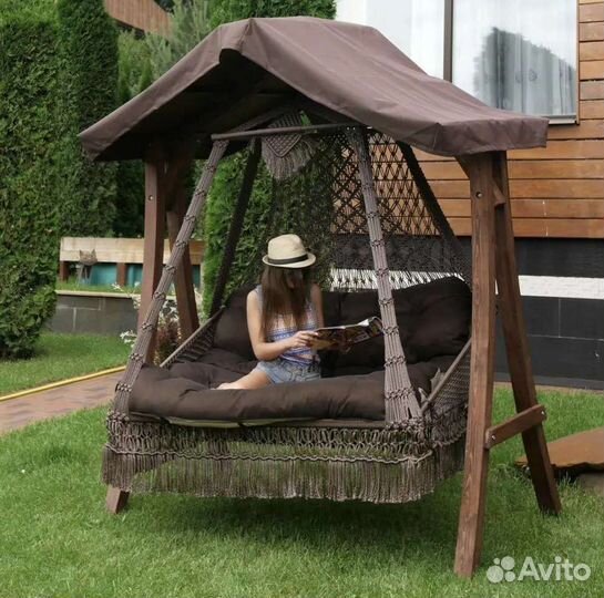 Тент на садовые качели