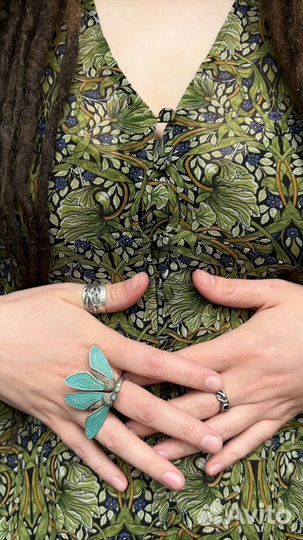 Платье с рисунком Уильяма Морриса