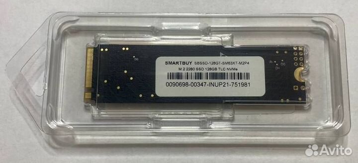 Новый SSD диск M2 nvme SmartBuy Jolt SM63X 128 Гб